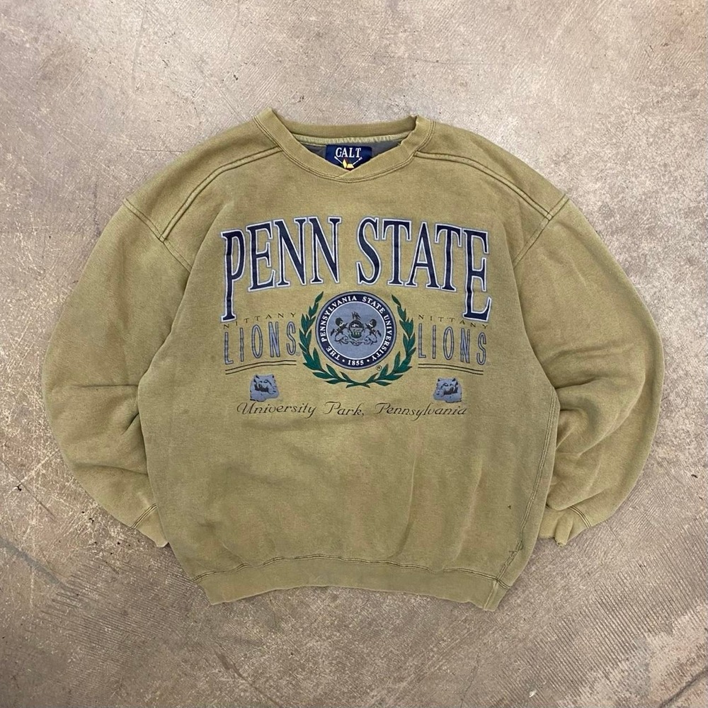 Vintage Penn State Nittany Lions 90s Galt Sand Sweatshirt Crewneck Mascot Size M